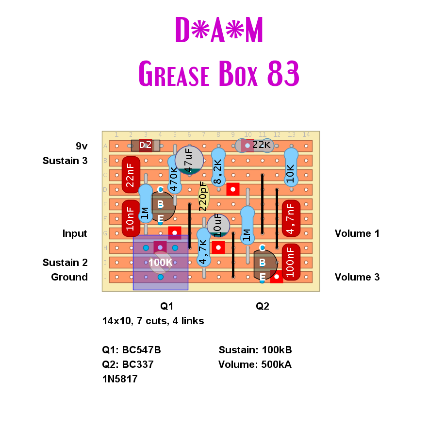 D*A*M Grease Box GB-83  ファズ
